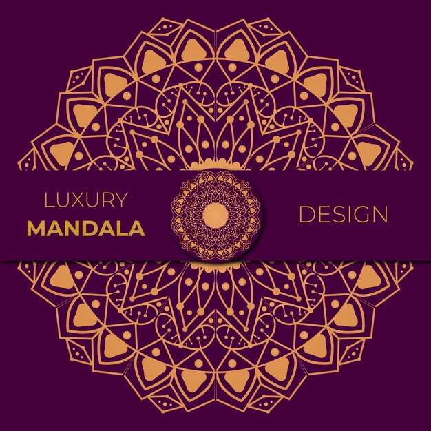 Vector nuevo diseño de mandala de lujo