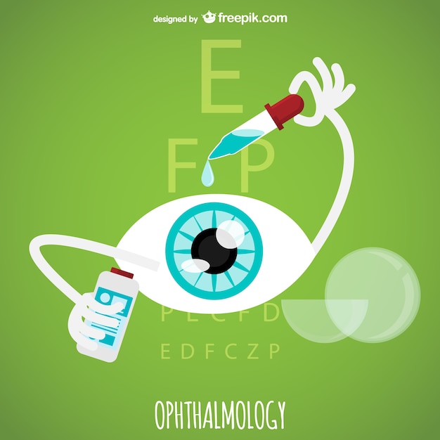 Vector de oftalmología