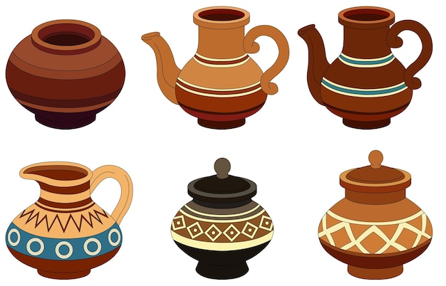 Un vector de una olla india