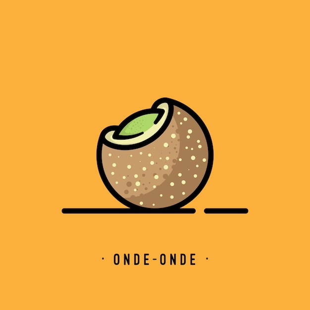 Vector de onde onde dibujado a mano simple