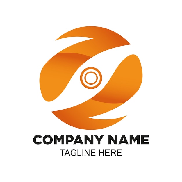 Vector Orange Radient Modern Logo adecuado para el logotipo de una empresa