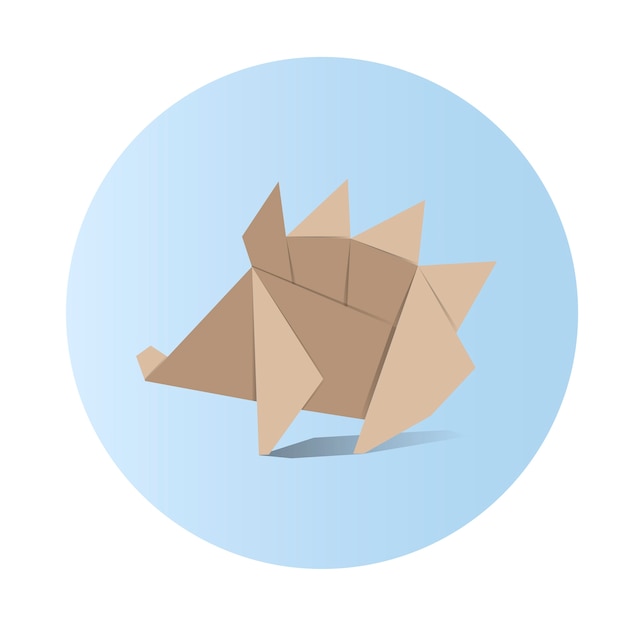 Vector de origami animal