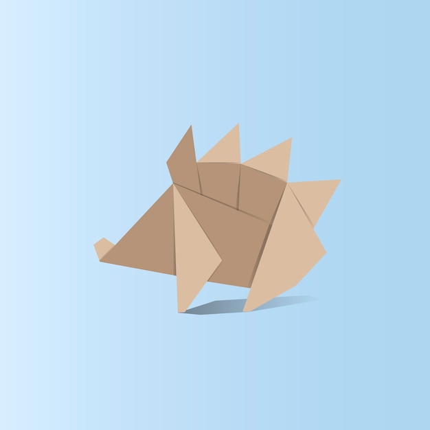 Vector vector de origami animal