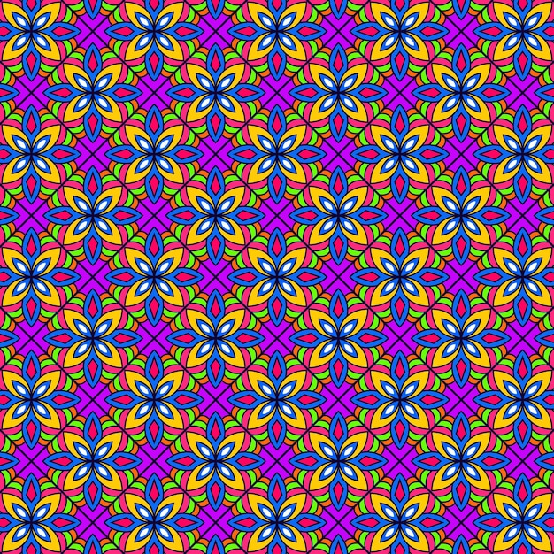Vector ornamental colorido festivo étnico