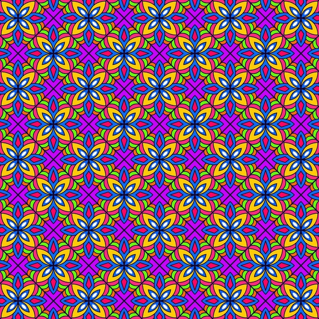 Vector ornamental colorido festivo étnico