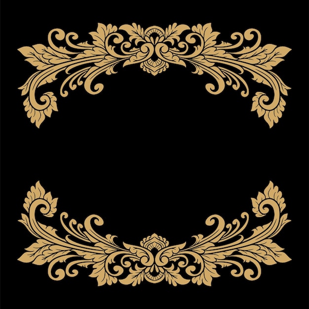 Vector Ornamento de lujo Vector floral Ilustración