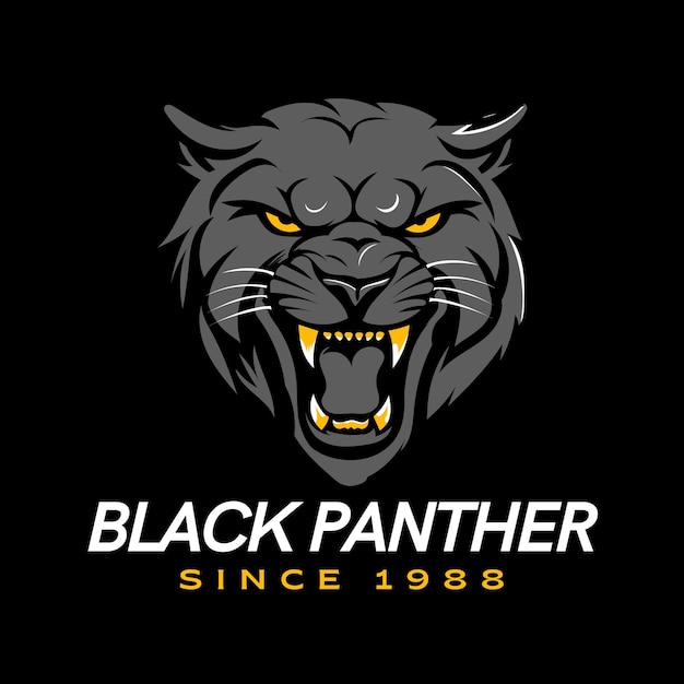 Vector oscuro abstracto libre logotipo de juego de pantera negra