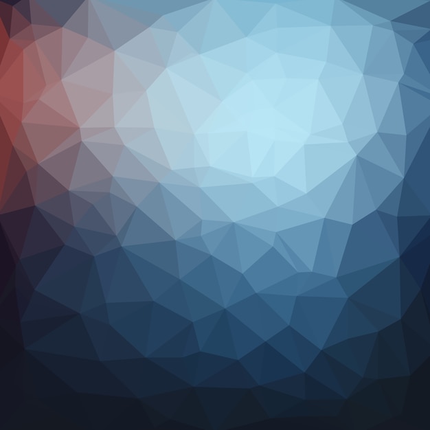 Vector oscuro azul claro Fondo cristalino bajo poli