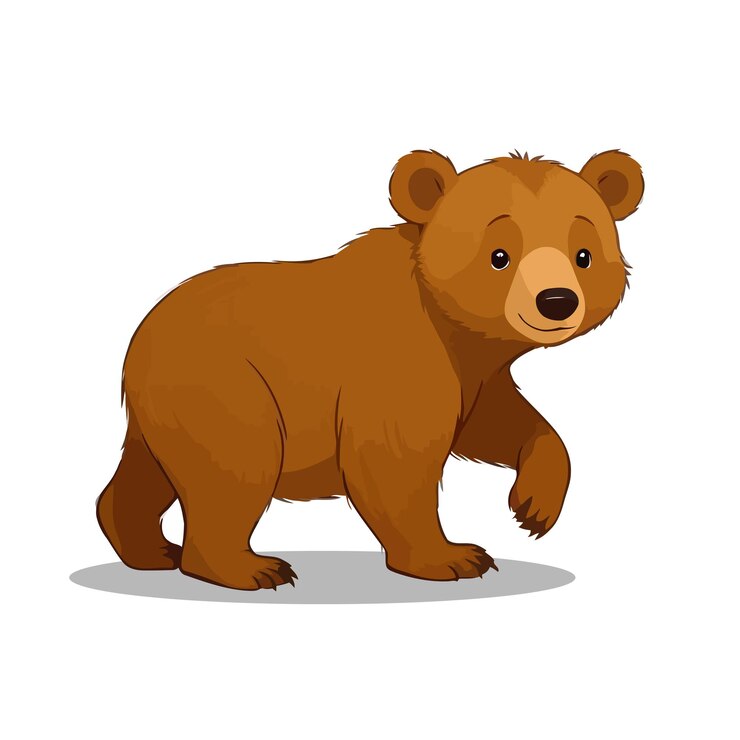 El vector del oso es lindo. El arte del vector del oso.
