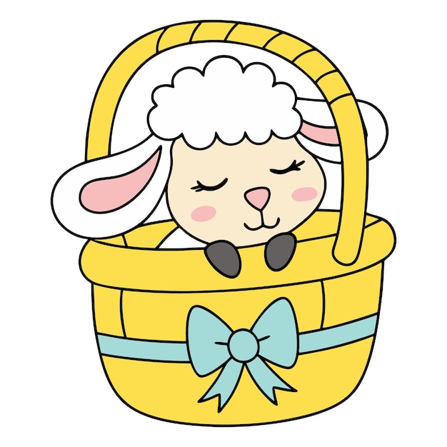 Vector de las ovejas de Pascua