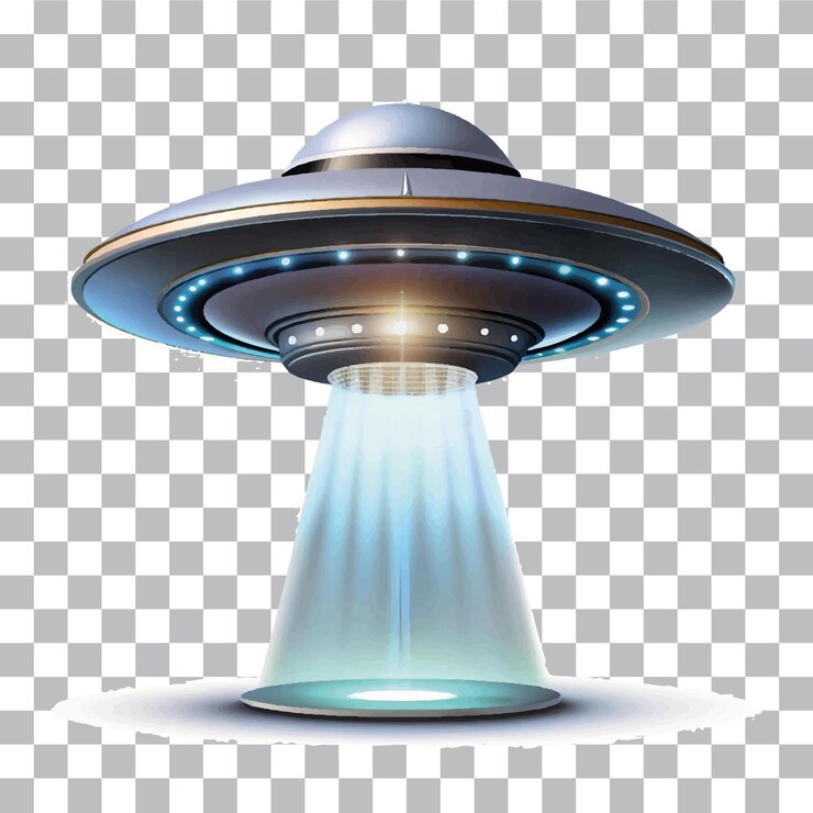 el vector de un OVNI alienígena en 3D