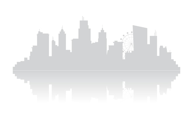 Vector de paisaje de horizonte de la ciudad