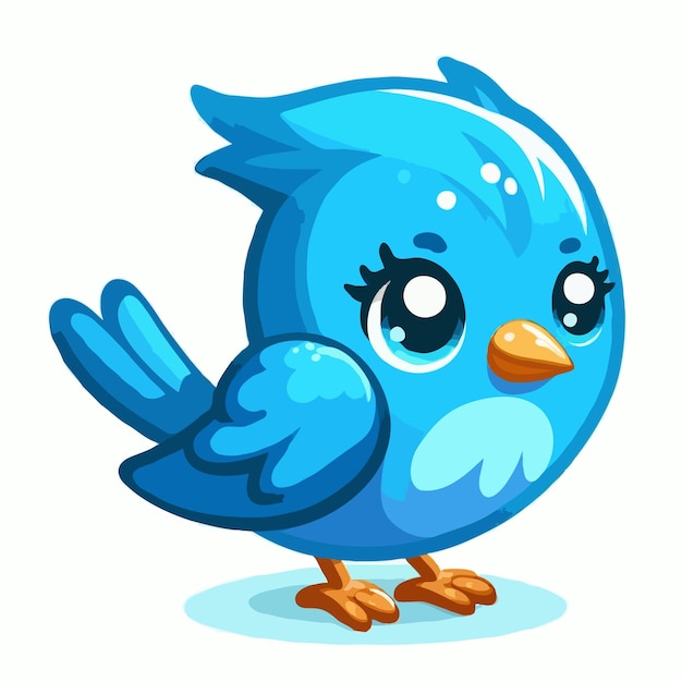 vector de pájaros divertidos en fondo blanco