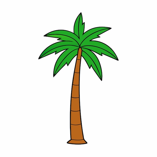 Vector de palmeras de coloración