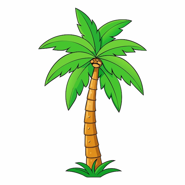 Vector de palmeras de coloración
