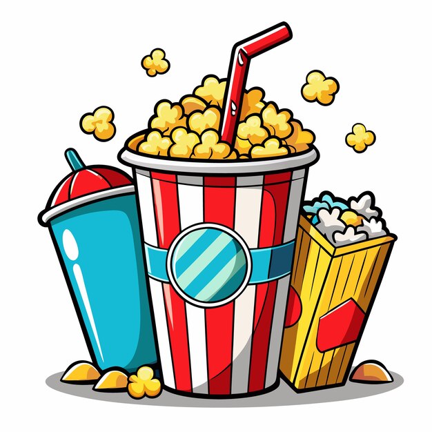 Vector de palomitas de maíz