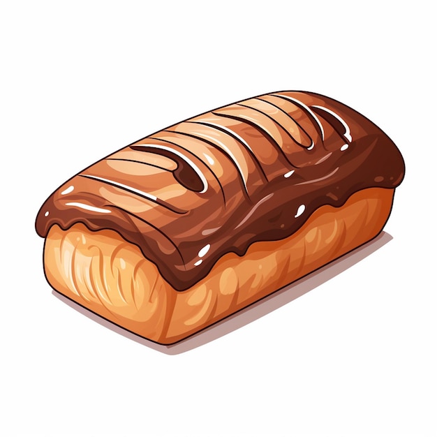 Vector vector pan comida chocolate dulce ilustración desayuno merienda postre aislado panadería me