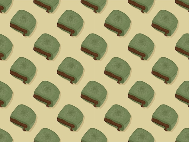 Vector de pan de leche Tailandia Ilustración de pan japonés hecho en casa dulce hornear pastel pan de pan de Indonesia