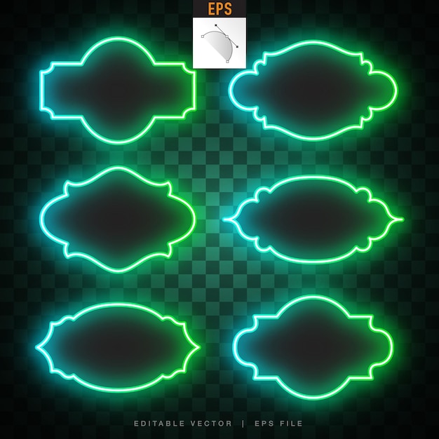 Vector de la pancarta de neón retro