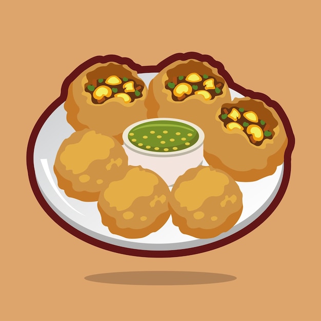 Vector de Panipuri 2