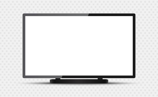 Vector vector de pantalla de tv 4k. pantalla de tv lcd o led