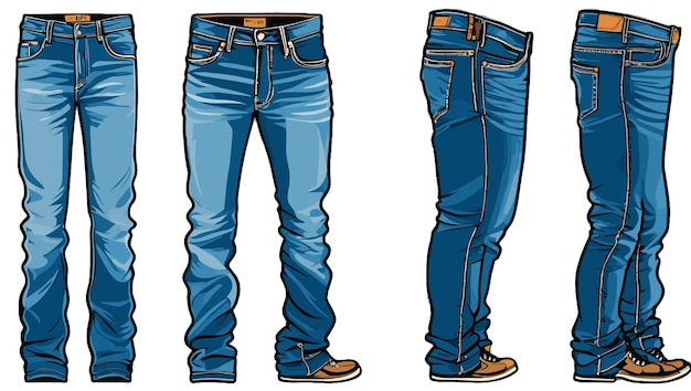 Vector vector de pantalones vaqueros