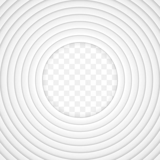 Vector papel blanco corte fondo con sombra interior