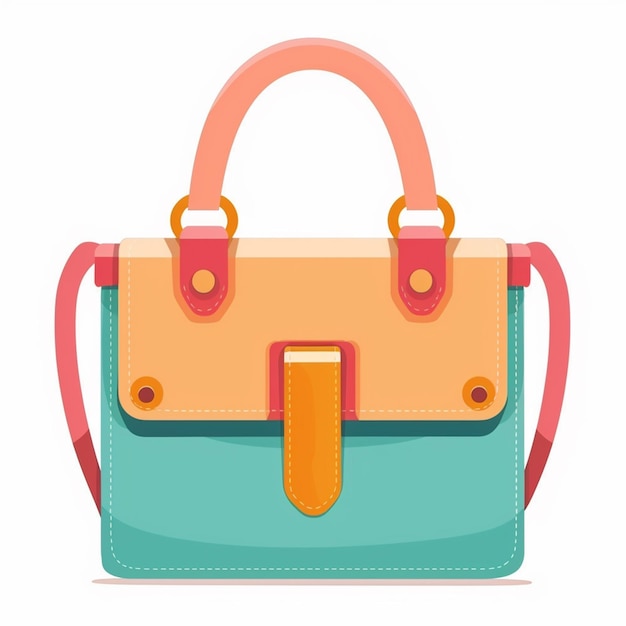 Vector de papel de bolsa de embalaje diseño aislado icono de venta al por menor manija de ilustración de maqueta realista