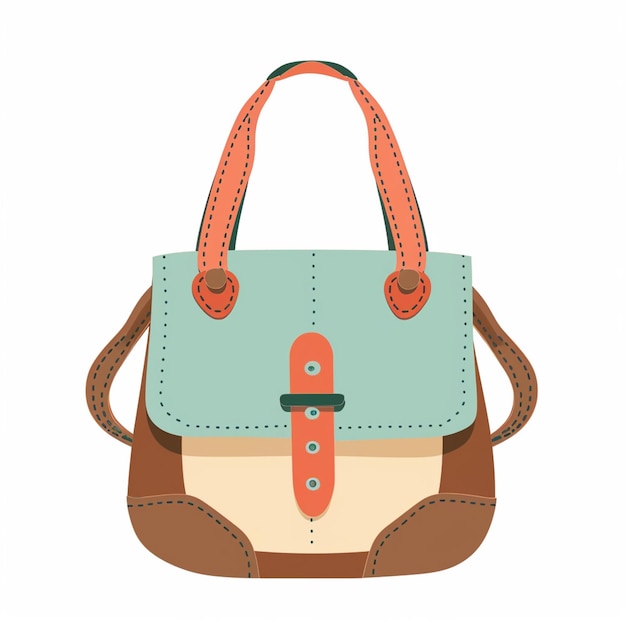 Vector de papel de bolsa de embalaje diseño aislado icono de venta al por menor manija de ilustración de maqueta realista