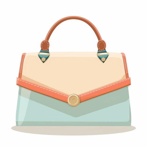 Vector de papel de bolsa de embalaje diseño aislado icono de venta al por menor manija de ilustración de maqueta realista
