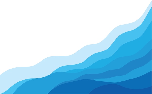 Vector de papel tapiz de fondo de onda de agua azul