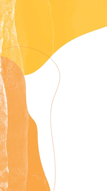 Vector de papel tapiz móvil de Memphis simple en tono naranja