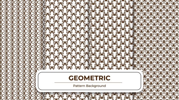 Vector de paquete de fondo de patrones sin fisuras geométricas