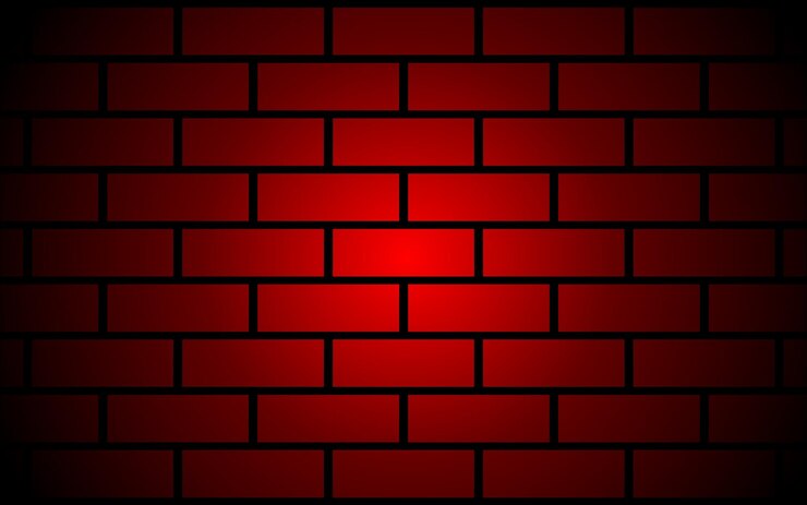 Vector vector de pared degradado rojo