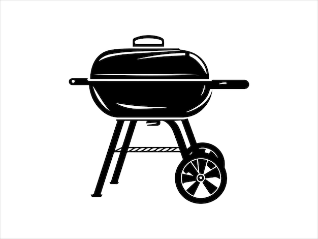 Vector de parrilla de barbacoa para imprimir bajo demanda parrillas de barbacoa aisladas en blanco