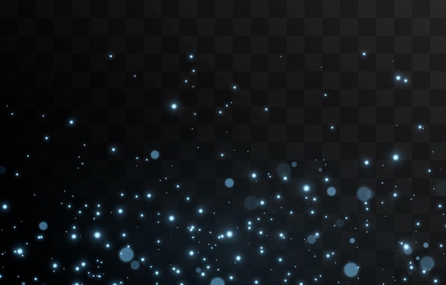 Vector partículas de luz azul Polvo mágico deslumbramiento png resplandor mágico luz azul Estrellas espacio cielo