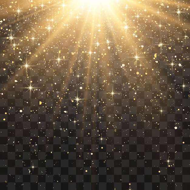 Vector de partículas voladoras de luz