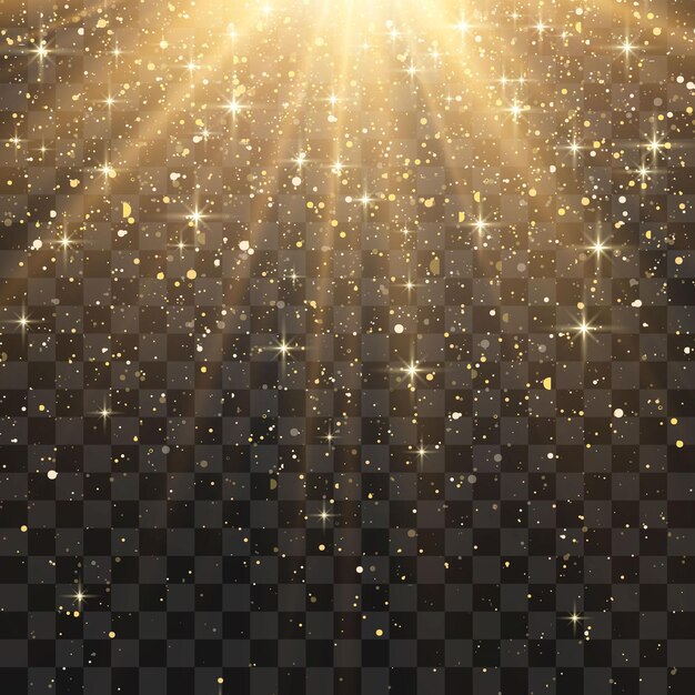 Vector de partículas voladoras de luz