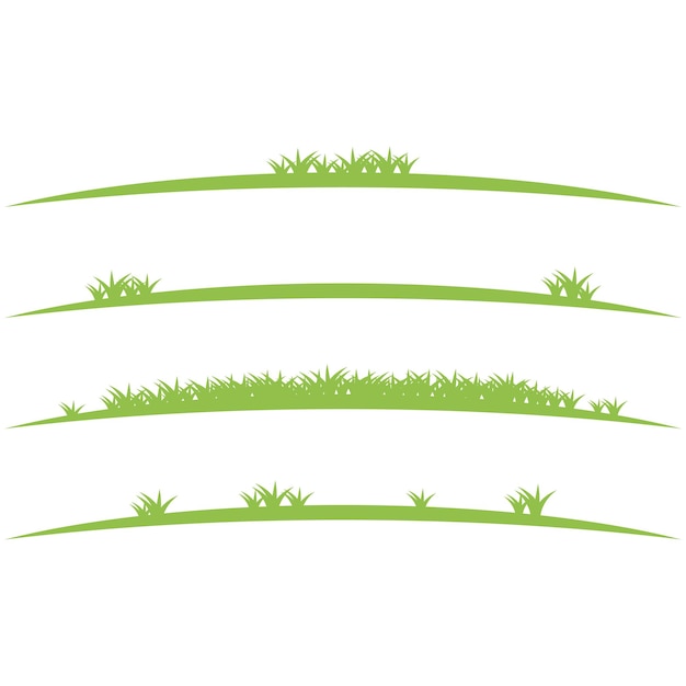 Vector vector de pastizales de hierba