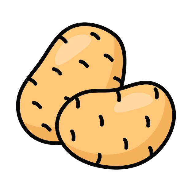Vector de patata bellamente diseñado listo para su uso