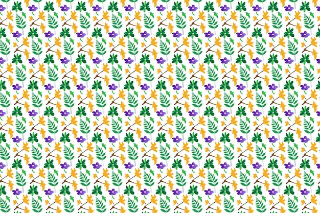 vector de patrón abstracto floral transparente