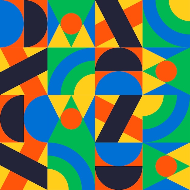 Vector de patrón abstracto geométrico colorido