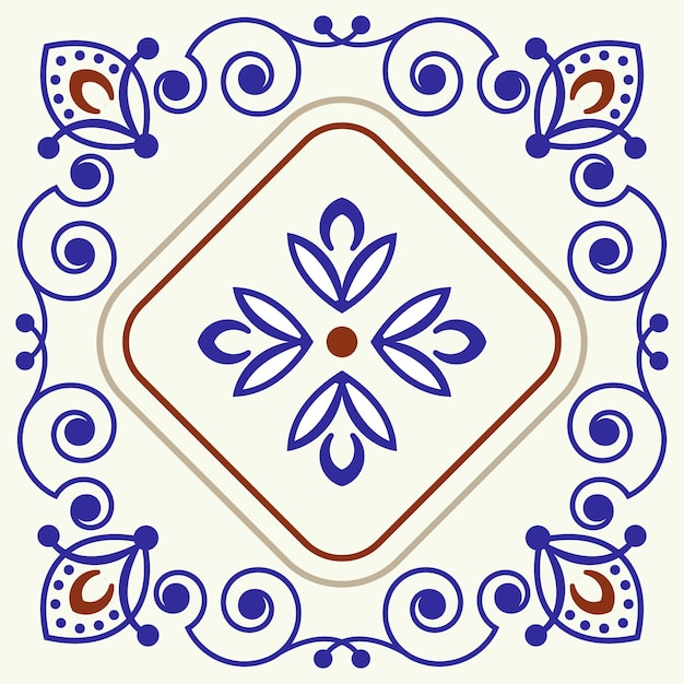 vector de patrón de azulejo