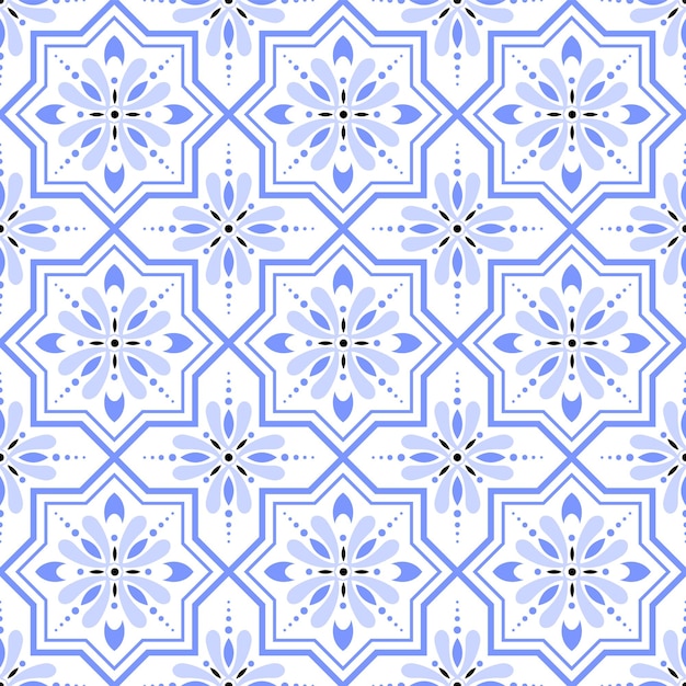 Vector vector de patrón de azulejo