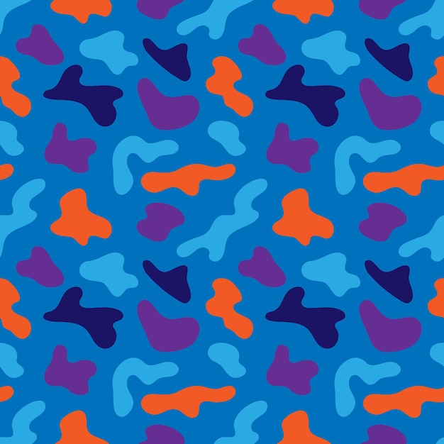 Vector patrón de camuflaje de la vieja escuela