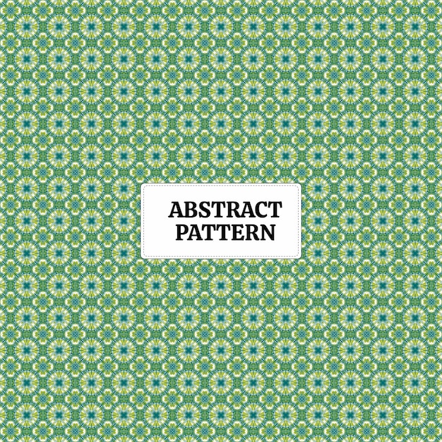 Vector de patrón de costura abstracto adecuado para textiles de diseño de moda fondos digitales verde