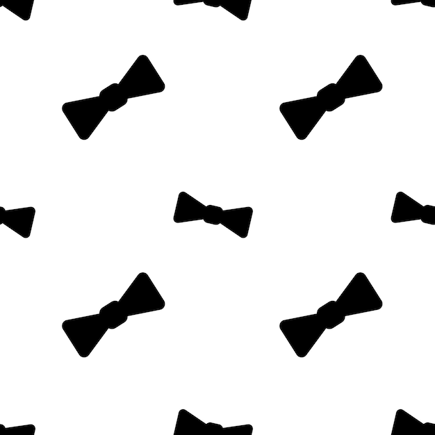 Vector de patrón sin costuras de corbata de pajarito