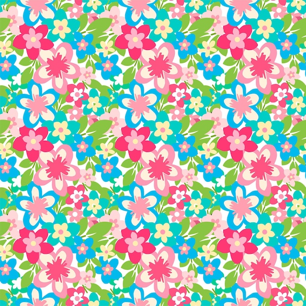 Vector de patrón sin costuras floral