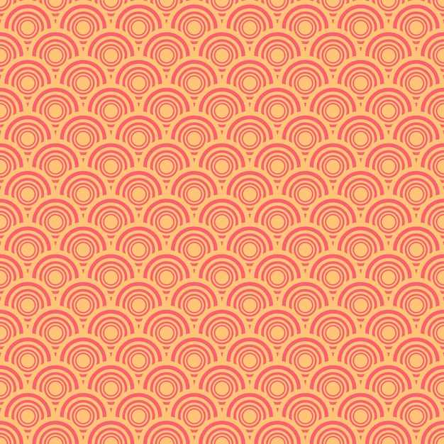 Vector de patrón sin costuras japonés en estilo geométrico oriental Motivo creativo de vector asiático abstracto