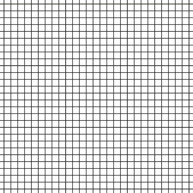Vector de patrón de cuadrícula Diseño de cuadrados negros Fondo geométrico Líneas simples